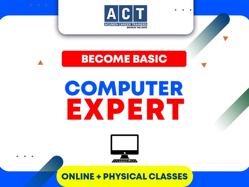 Basic computer and MS office skills course, Computer basic course